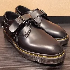 Dr. Martens HENREE ハーネス 28cm Dr. Martens Henree Polished Smooth Leather Buckle 'Black' 27488001